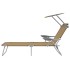 Tumbona plegable con toldo de acero