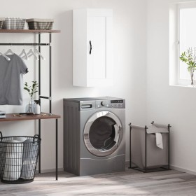 Armario de pared madera de ingeniería blanco 34,5x34x90