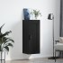 Armario de pared madera de ingeniería negro 34,5x34x90