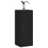 Armario de pared madera de ingeniería negro 34,5x34x90