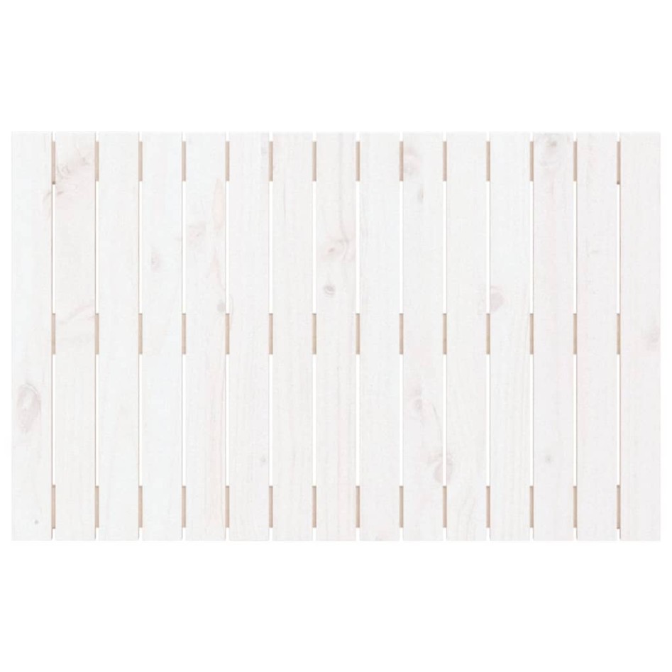Cabecero de cama pared madera maciza pino blanco 95,5x3x60