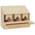 Ponedero para gallinas 3 compartimentos madera pino 72x33x54