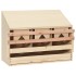 Ponedero para gallinas 3 compartimentos madera pino 72x33x54