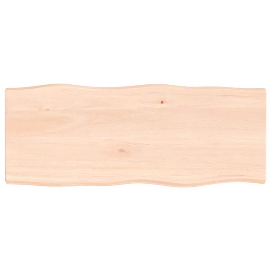 Tablero de mesa madera maciza borde natural 100x40x(2-4)