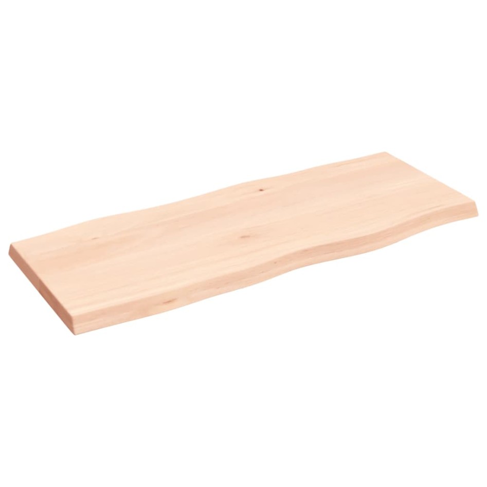 Tablero de mesa madera maciza borde natural 100x40x(2-4)