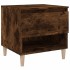 Mesita de noche madera contrachapada roble ahumado 50x46x50