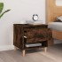 Mesita de noche madera contrachapada roble ahumado 50x46x50