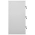 Armario taquilla de acero gris claro y verde 90x45x92,5