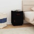 Mesita de noche madera maciza de pino negro 40x34x55
