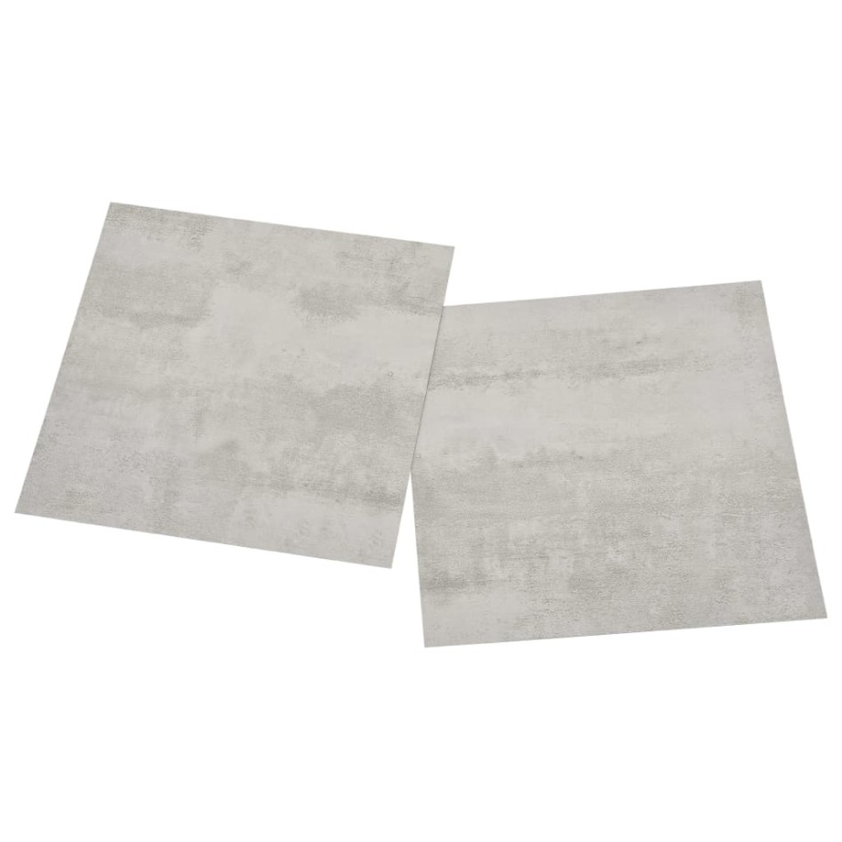 Lamas para suelo autoadhesivas 55 uds PVC gris claro 5,11