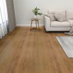 Lamas para suelo autoadhesivas 55 uds PVC marrón 5,11 m²
