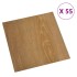 Lamas para suelo autoadhesivas 55 uds PVC marrón 5,11