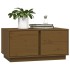 Mesa de centro madera maciza de pino marrón miel 80x50x40