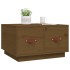 Mesa de centro madera maciza de pino marrón miel 60x53x35