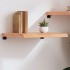 Estante pared madera roble tratada marrón claro 60x60x(2-6)