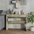 Mesa consola madera contrachapada roble Sonoma 102x30x80
