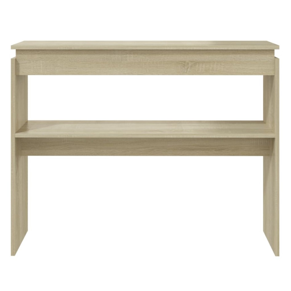 Mesa consola madera contrachapada roble Sonoma 102x30x80