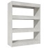 Estantería madera contrachapada gris hormigón 80x30x103