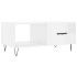Mesa de centro madera contrachapada blanco brillo 90x50x40