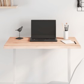 Tablero de mesa madera maciza roble borde natural 80x50x2