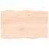 Tablero de mesa madera maciza roble borde natural 80x50x2