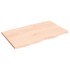 Tablero de mesa madera maciza roble borde natural 80x50x2