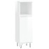 Armario de baño madera contrachapada blanco brillo 30x30x100