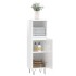 Armario de baño madera contrachapada blanco brillo 30x30x100