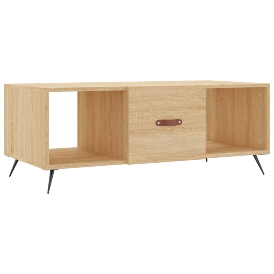 Mesa de centro madera contrachapada roble Sonoma 102x50x40