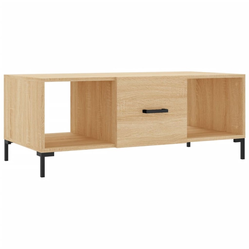 Mesa de centro madera contrachapada roble Sonoma 102x50x40