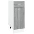 Armario bajo de cocina madera de ingeniería gris 30x46x81,5