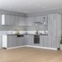 Armario bajo de cocina madera de ingeniería gris 30x46x81,5