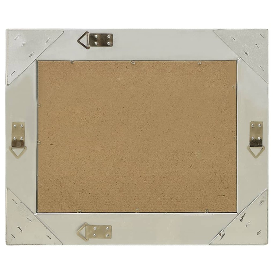 Espejo de pared estilo barroco plateado 60x40