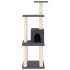 Rascador para gatos con postes de sisal gris oscuro 105