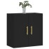 Armario de pared madera de ingeniería negro 60x31x60
