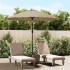 Sombrilla de jardín con palo de aluminio taupe 270