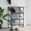 Mueble zapatero madera de ingeniería gris Sonoma 60x30x85 cm