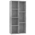 Estantería de madera de ingeniería gris 50x25x106