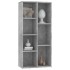 Estantería de madera de ingeniería gris 50x25x106