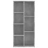 Estantería de madera de ingeniería gris 50x25x106