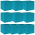 Cajas de almacenaje 10 uds tela azul celeste 32x32x32