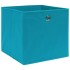 Cajas de almacenaje 10 uds tela azul celeste 32x32x32
