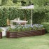 Jardinera arriate acero recubrimiento polvo marrón