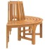 Banco de árbol semicircular madera maciza eucalipto Ø160