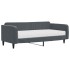 Sofá cama con colchón terciopelo gris oscuro 100x200