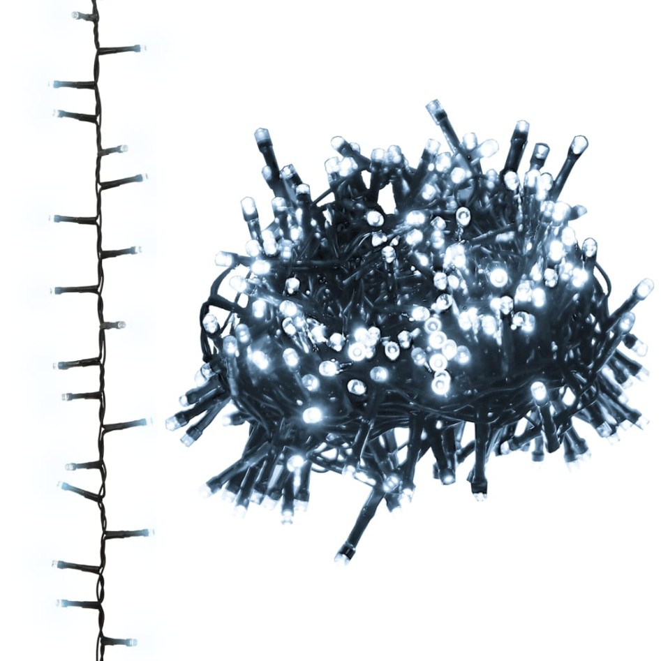 Tira de luces compacta con 1000 LED PVC blanco frío 25