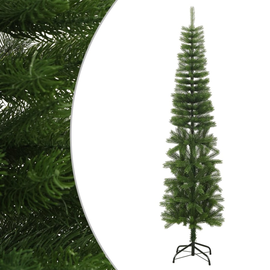 Árbol de Navidad artificial estrecho con soporte PE 240