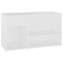 Banco zapatero de madera contrachapada blanco 80x30x45