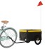 Remolque para bicicleta hierro negro y amarillo 30