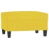 Reposapiés de tela amarillo claro 70x55x41